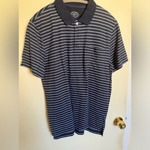 St. John’s Bay Polo - Dark Gray w/ White Stripes